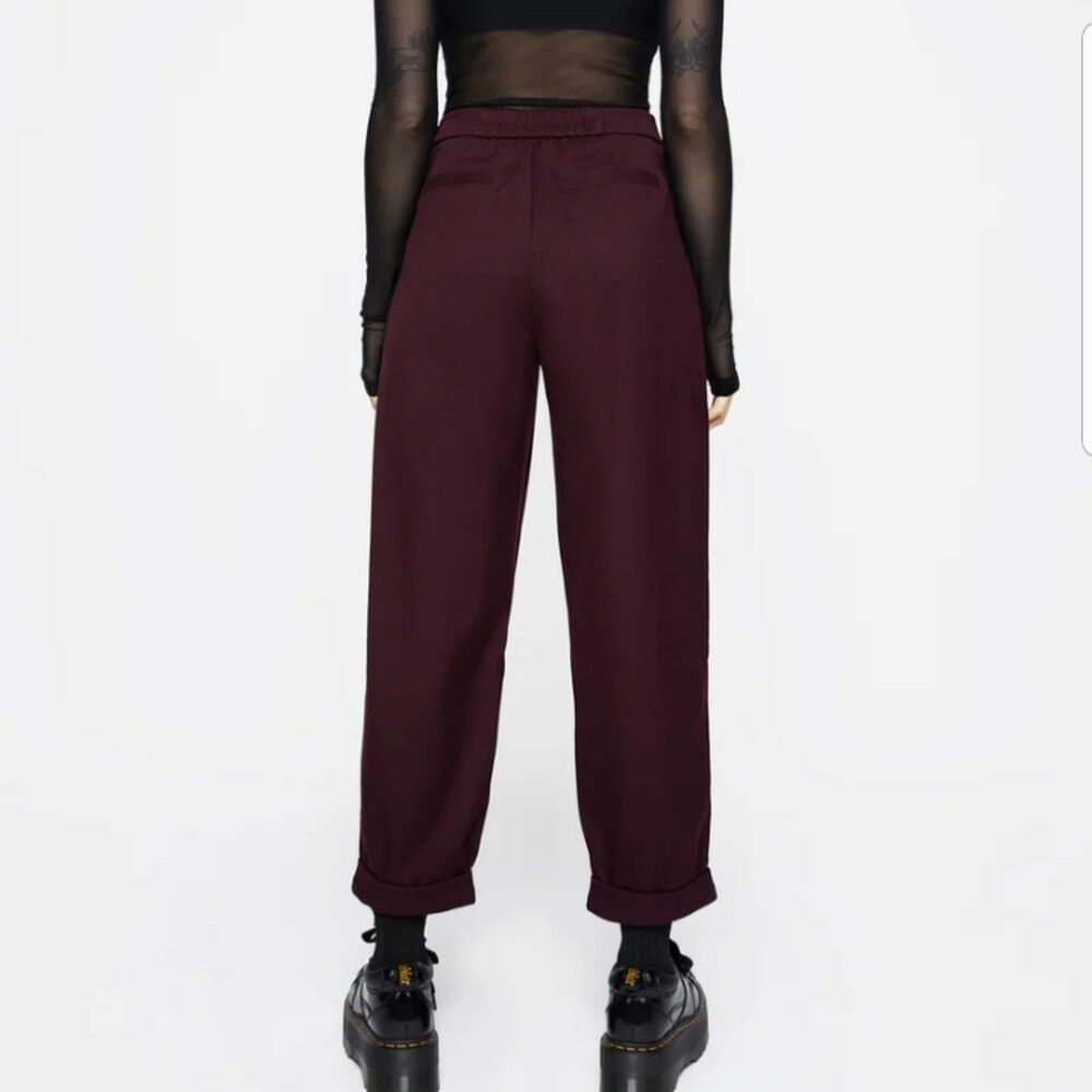 NWT Disturbia Floral Embroidered Balloon Trouser Purple Women's 8 - Picture 2 of 10